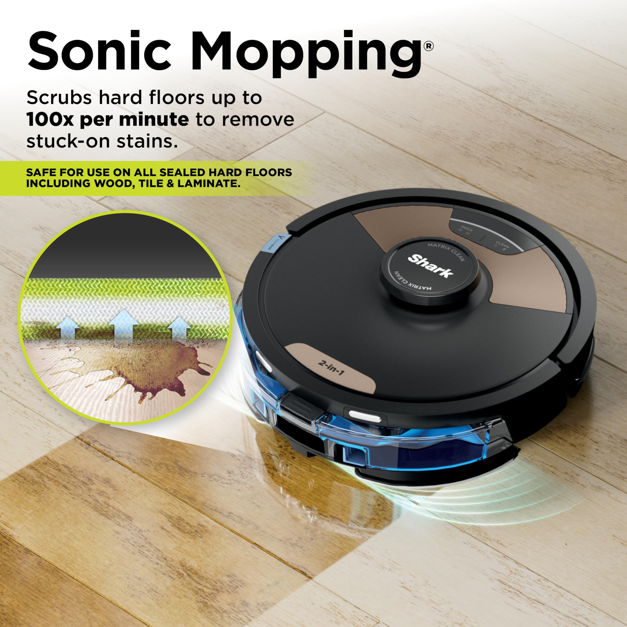 Shark Matrix Clean | Robot Vacuum Cleaner with Powerful Suction for Pet Hair, Rugs, Carpets & Hard Floors | Self-Empty Base | 60-Day Capacity | Voice Control | LiDAR Navigation | Cool Grey | AV2511AE