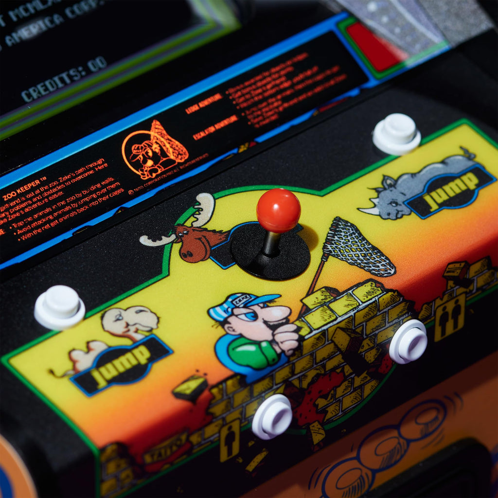 Numskull Quarter Arcades Teenage Mutant Ninja Turtles Collector's Edition Mini Arcade - 1/4 Scale Authentic Wooden Replica, Original ROM, Rechargeable Battery & 3W Speakers for Retro Enthusiasts