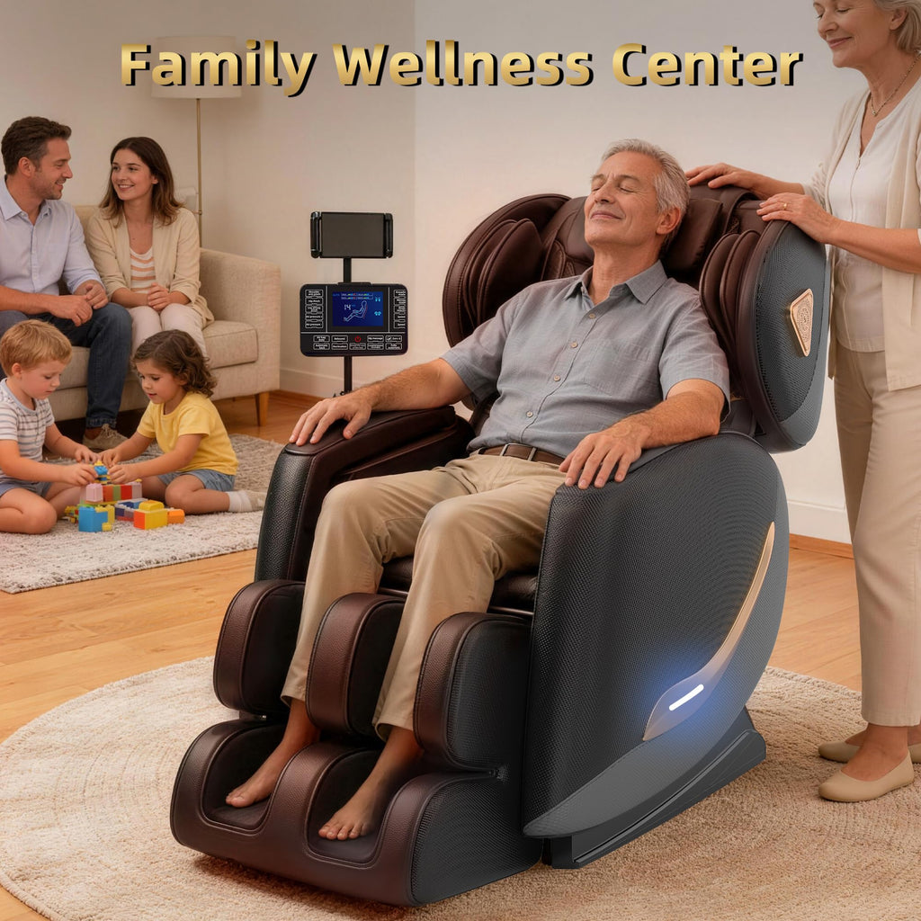 2026 Massage Chair Full Body, Zero Gravity Massage Chair Recliner - Upgraded 10-Point Roller, Heating, Airbags, Foot Roller, Shiatsu Full Body Massage Chairs, Gift for Parent