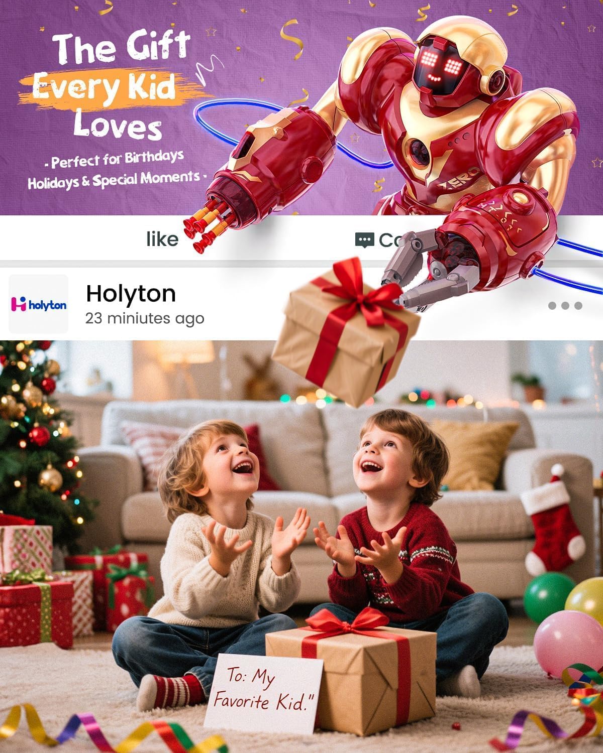 Holyton 5088 Smart Robots for Kids, Large Talking Interactive STEM Programmable RC Robot with Voice Control, APP Control, LED Eyes, Ideal Gift for Kids Ages 5-7, 6-8, 8-12 Boys and Girls