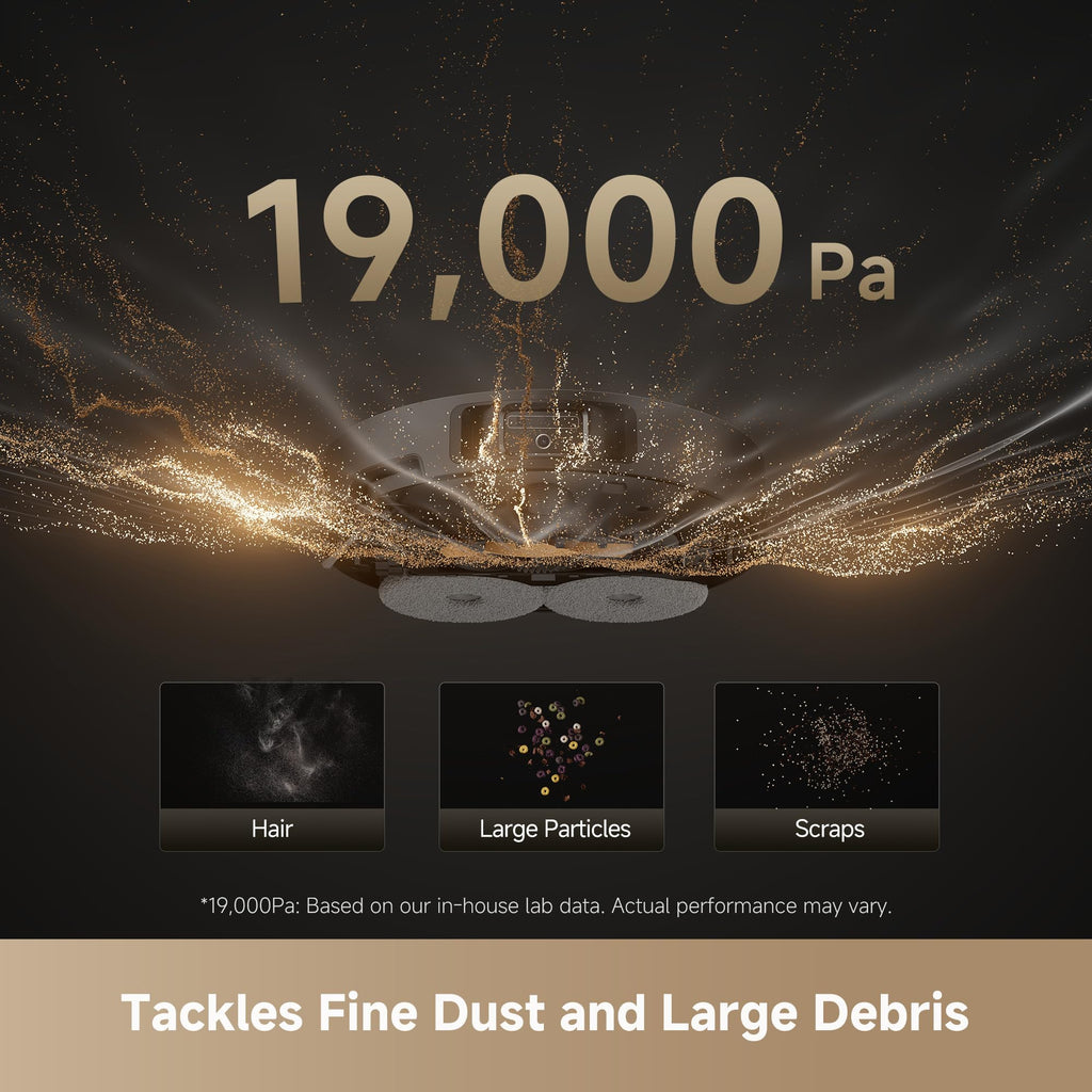 DREAME L40s Ultra AE Robot Vacuum and Mop Combo, 19,000Pa Suction, Self Emptying Dust Box, Flexible Mop & 167℉ Self Cleaning Washboard, Diverse Brush Selection, All-in-One Station, Auto Refill