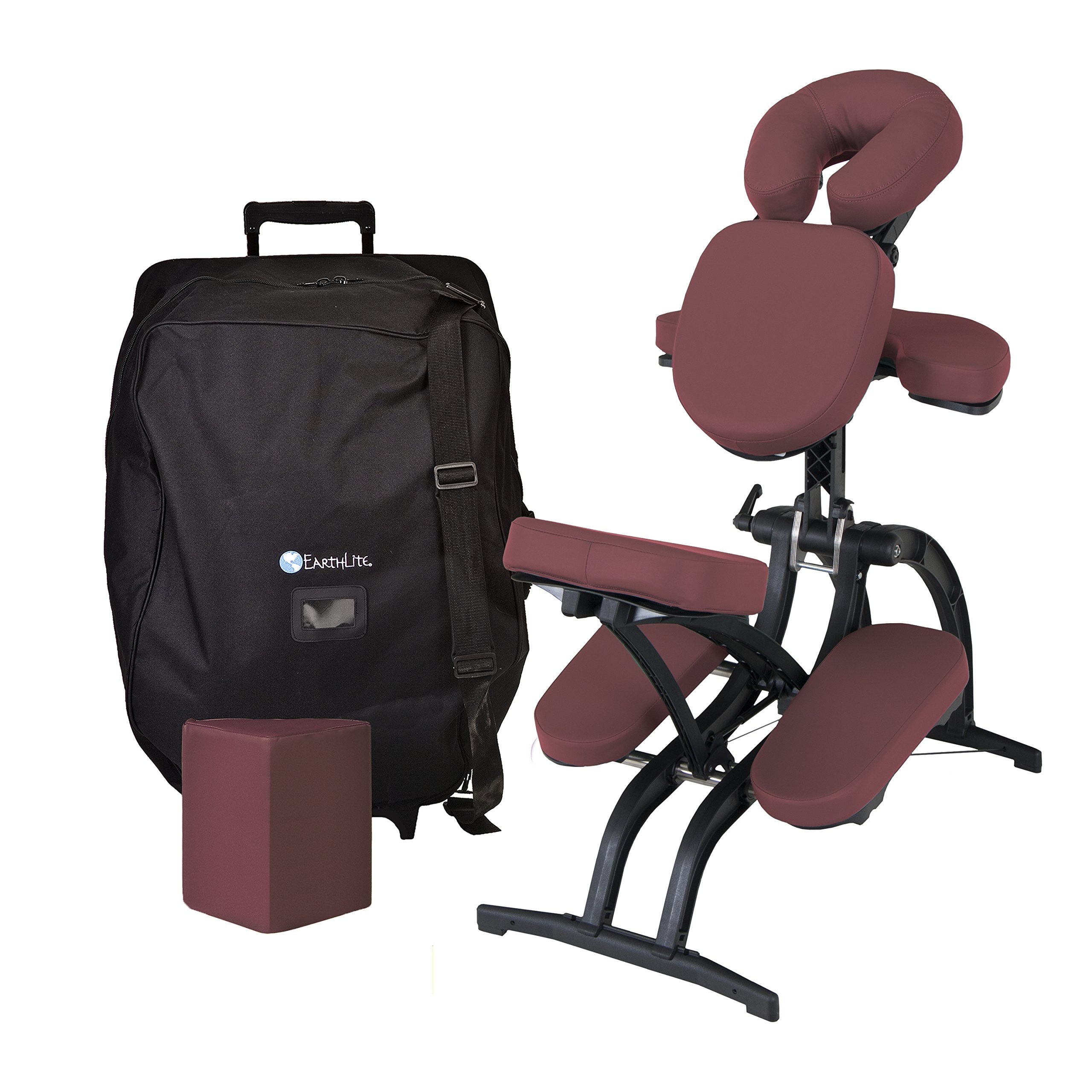 EARTHLITE Portable Massage Chair AVILA II - Premium Folding Spa/Massage/Tattoo Chair incl. Rolling Carry Case