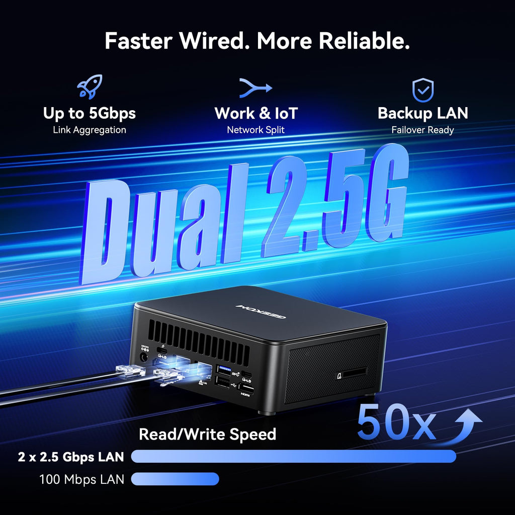 GEEKOM IT15 AI Mini PC, Intel Ultra 9 285H(99 Tops), 32GB DDR5, 1TB SSD | The Most Powerful Workstation,Arc 140T GPU,WiFi 7,8K Business Desktop for enterprise, meetings, retail, bulk orders welcome.