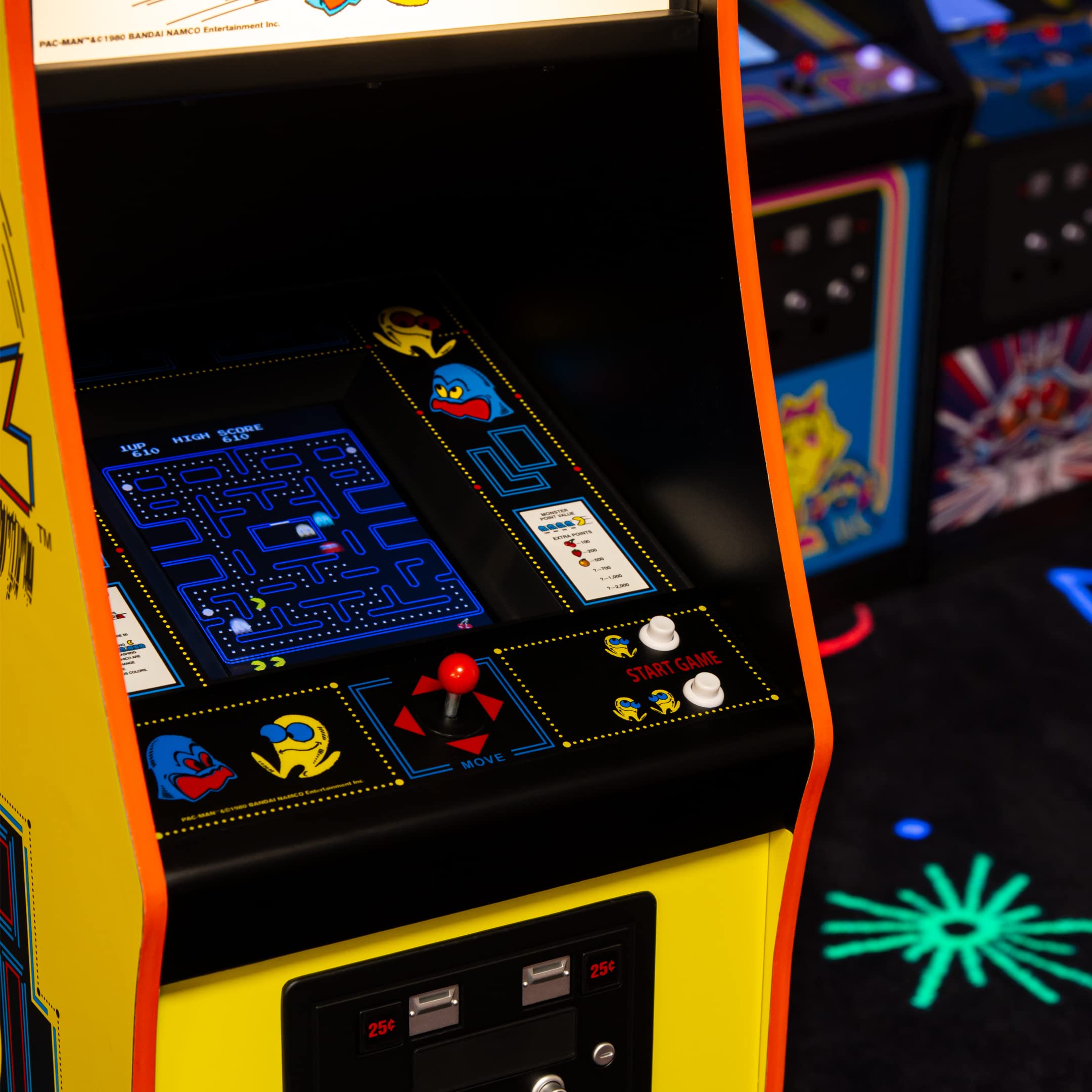 Numskull Quarter Arcades Teenage Mutant Ninja Turtles Collector's Edition Mini Arcade - 1/4 Scale Authentic Wooden Replica, Original ROM, Rechargeable Battery & 3W Speakers for Retro Enthusiasts