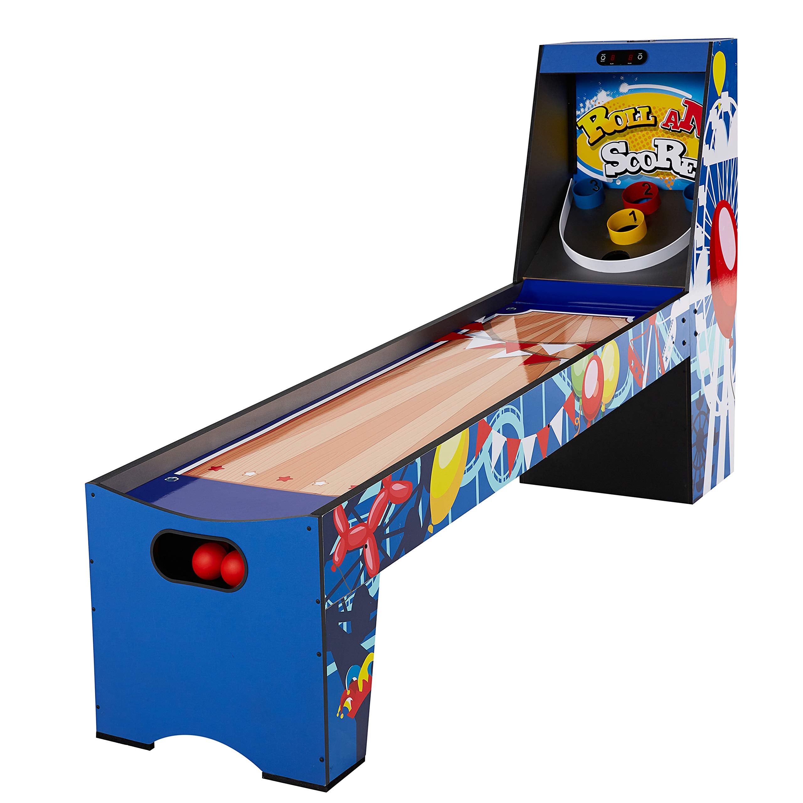 MD Sports Roll & Score Arcade Game, 87" Durable Electronic Scoring with Sound Effects and Game Balls, Perfect for Family Game Rooms