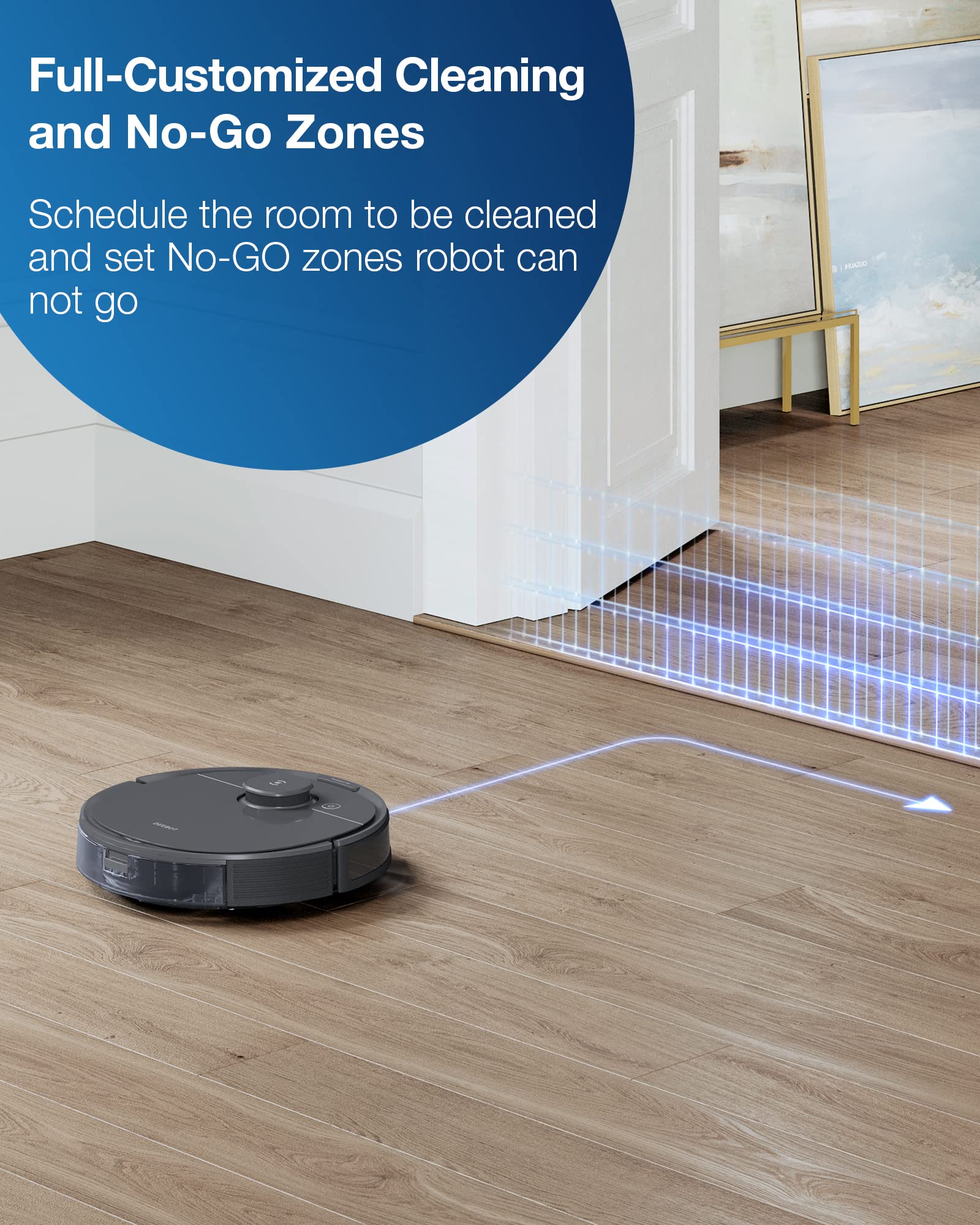 ECOVACS DEEBOT T80 Omni Robot Vacuum and Mop, Instant Self-Cleaning OZMO Roller Mop, TruEdge Deep Cleaning, AI Navigation, 18,000Pa Suction and ZeroTangle 3.0 for Pets and Carpets