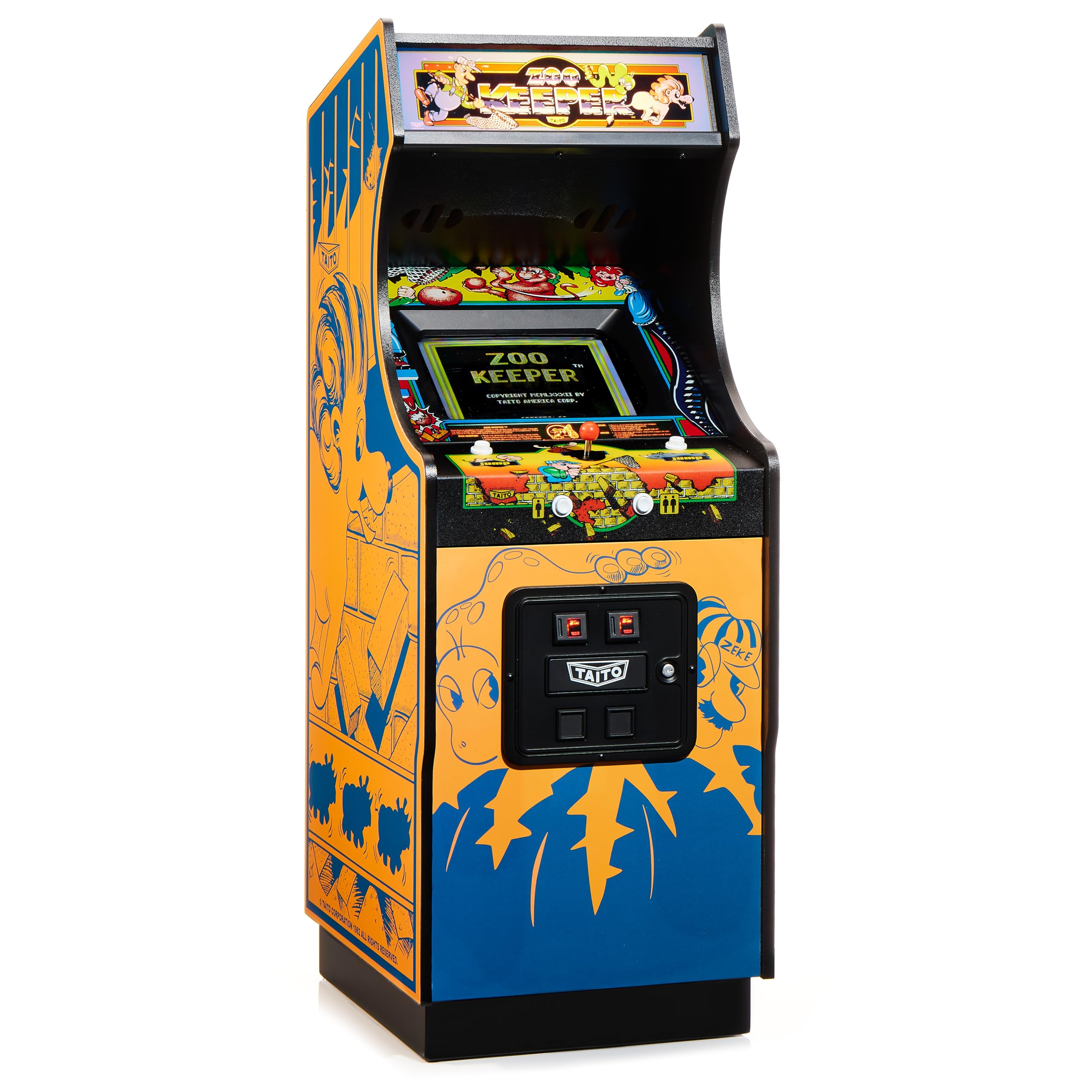 Numskull Quarter Arcades Teenage Mutant Ninja Turtles Collector's Edition Mini Arcade - 1/4 Scale Authentic Wooden Replica, Original ROM, Rechargeable Battery & 3W Speakers for Retro Enthusiasts