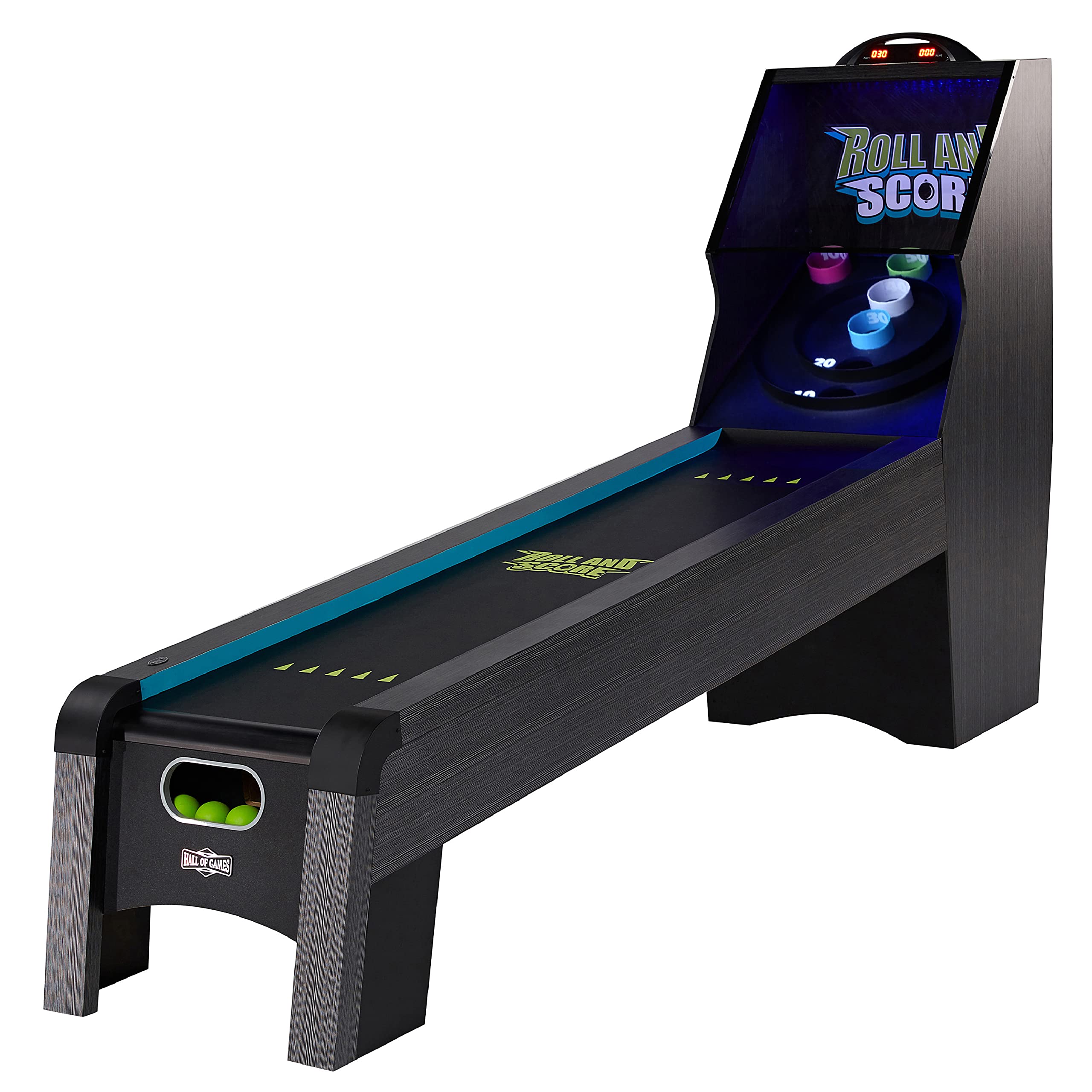 Hall of Games Roll & Score Multiple Styles Arcade Game Collection, Durable & Stylish Designs with Game Balls, Perfect for Family Game Rooms