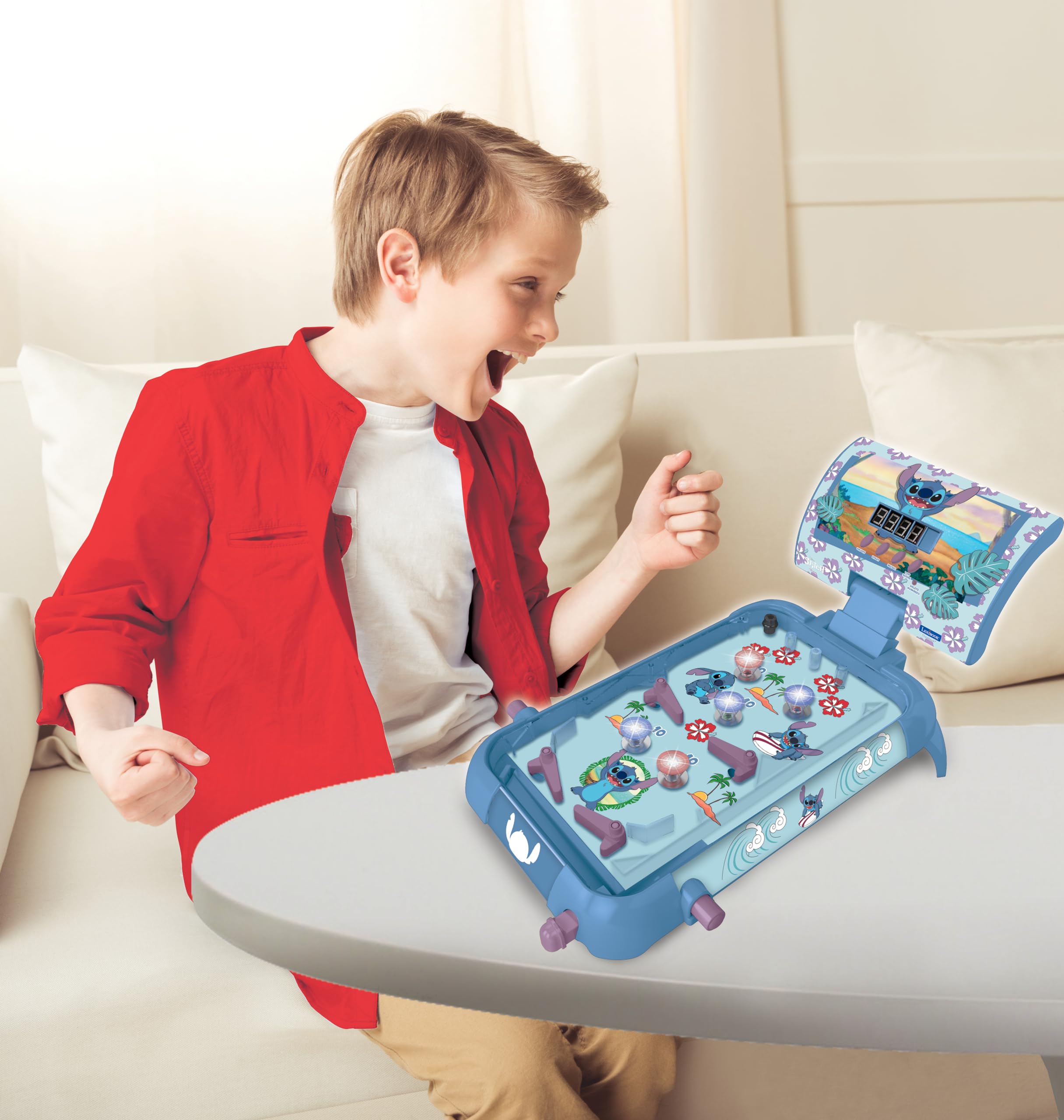 LEXiBOOK Marvel Spider-Man, Table Electronic Pinball, Action and Reflex Game for Children and familiy, LCD Screen, Light and Sound Effects, Blue/red, JG610SP