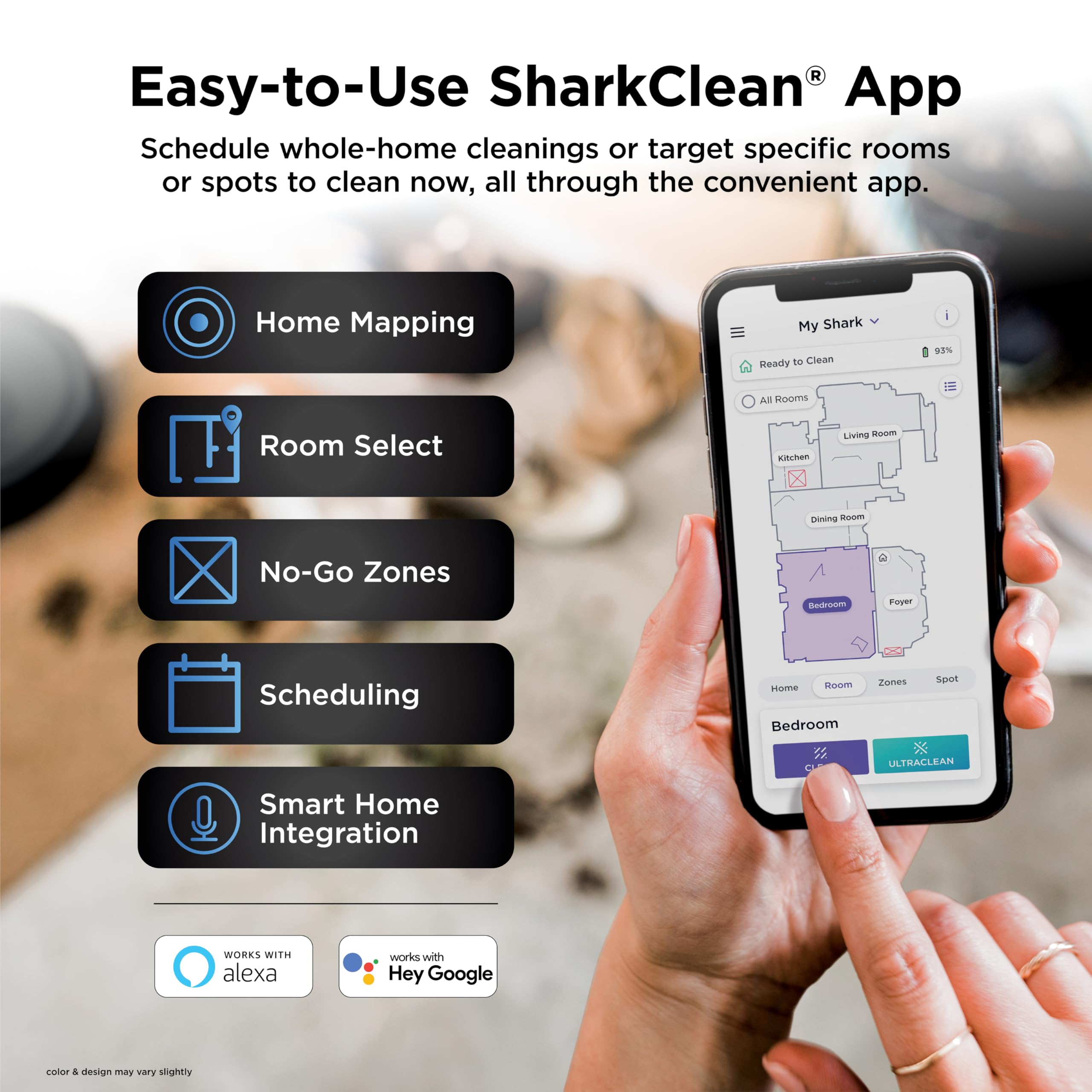 Shark Matrix Plus | 2-in-1 Robot Vacuum & Mop for Carpets & Hard Floors | Sonic Mopping & Powerful Suction for Pet Hair | Self-Empty Base | 60-Day Capacity | HEPA | LiDAR Nav | Black/Gold | AV2610WA