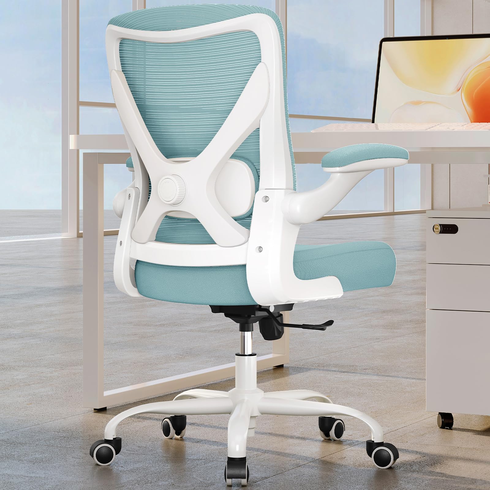 Ergalithic Ergonomic Office Chair - X-Shaped Computer Desk Chairs Comfy, Mesh High-Back Gaming Chair with Adjustable Lumbar Support, Executive Task Chair for Adults, Comfortable for Long Hours