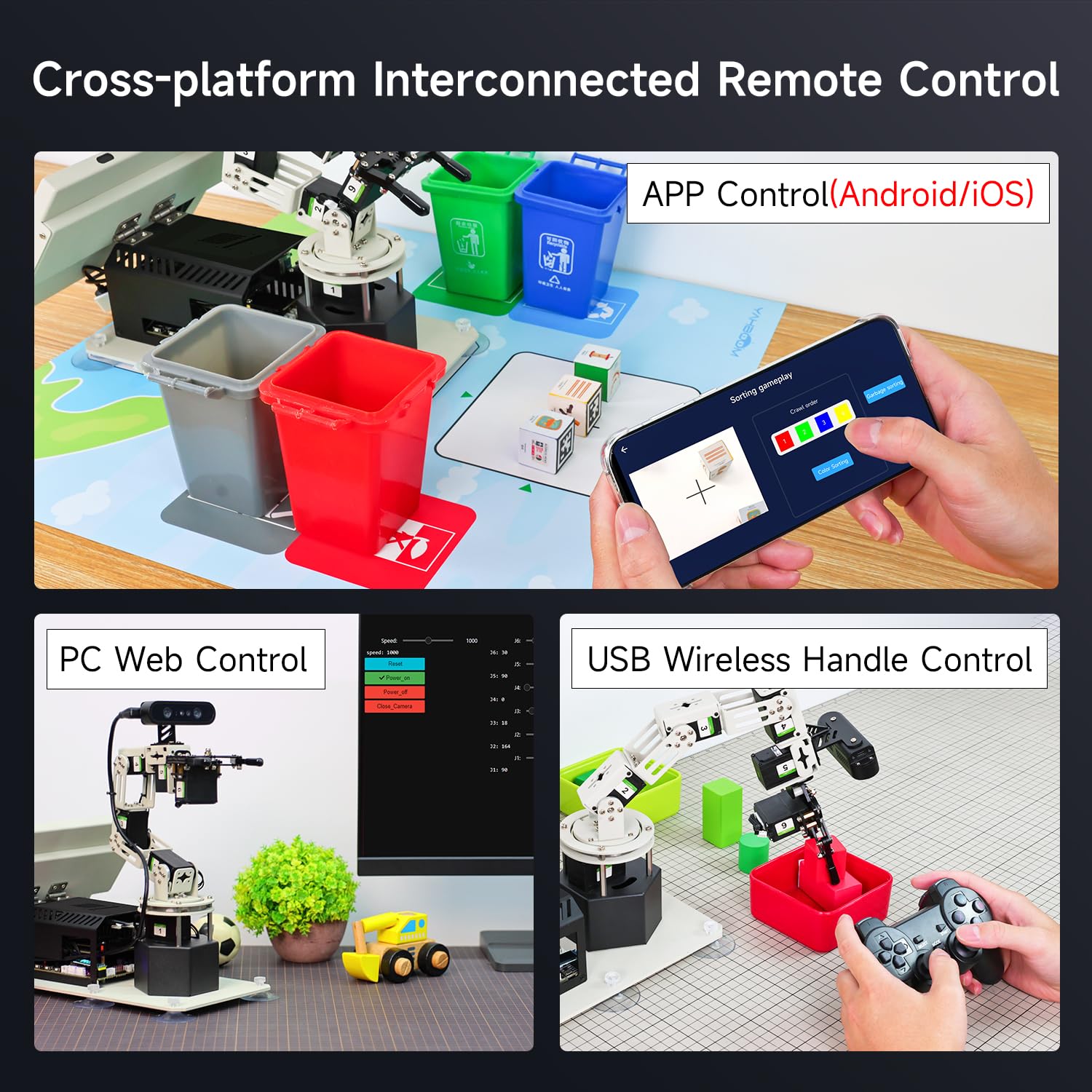 Yahboom ROS2 Robot Car Ackerman Steering Chassis,AI Visual Recognition Embodied Intelligence AI for Jetson Nano B01 4GB,AI Voice Interaction(Superior Ver with Nano-4GB)