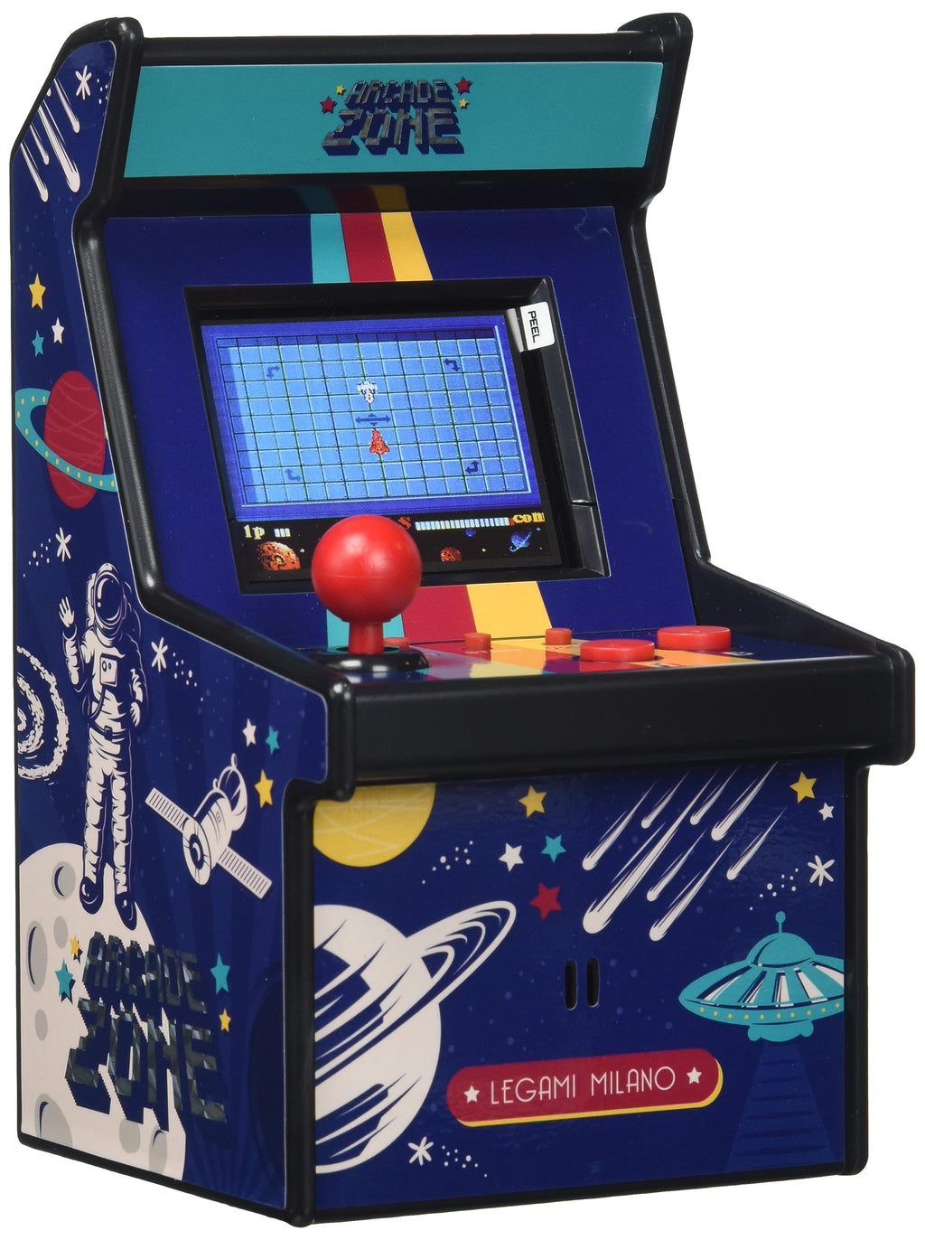 Legami - Mini Arcade Video Game, 152 Games, with Lights and Sounds, Adjustable Volume, in English, 5.7x9.5 cm