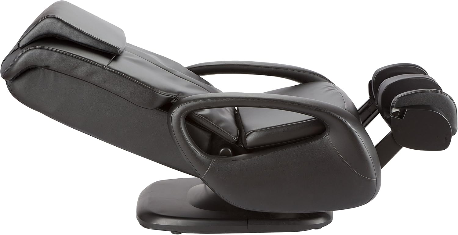 Human Touch WholeBody Swivel-Base Full Body Relax and Massage Chair - Perfect for Home Relaxation and Stress Relief | Warm Air Heating | Customizable Massage | Retractable Ottoman | Black Color, 7.1"