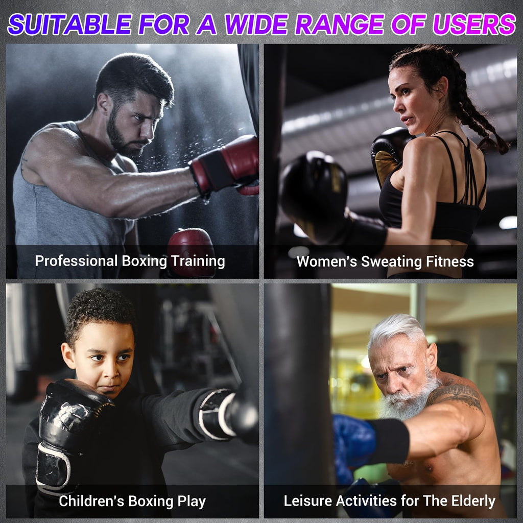 TGLLM Music Boxing Machine, Interactive Punching Trainer with Boxing Gloves, Large Size Wall Mounted Electronic Boxing Target for Adult Kids, 9 Modes & 9 Speeds