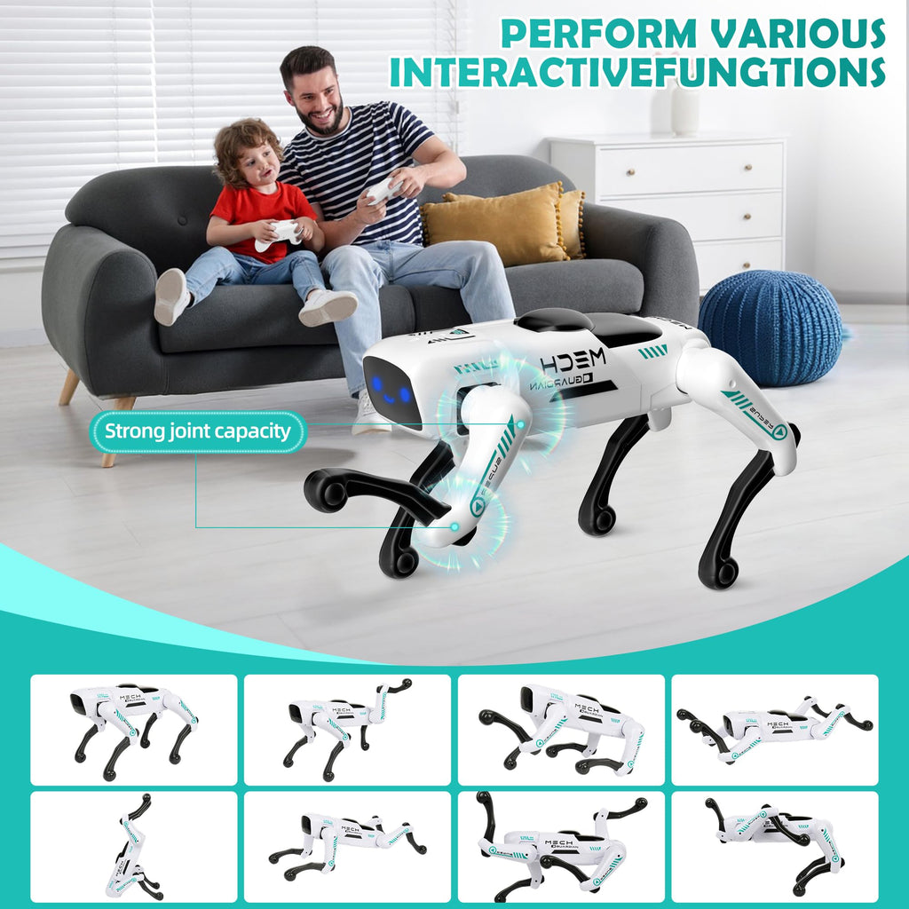 Smart Robot Dog - Interactive STEM Pet with Voice Control, 30+ Actions & APP Programming, Durable Design for Kids Age 6+ (Compatible with iOS/Android)