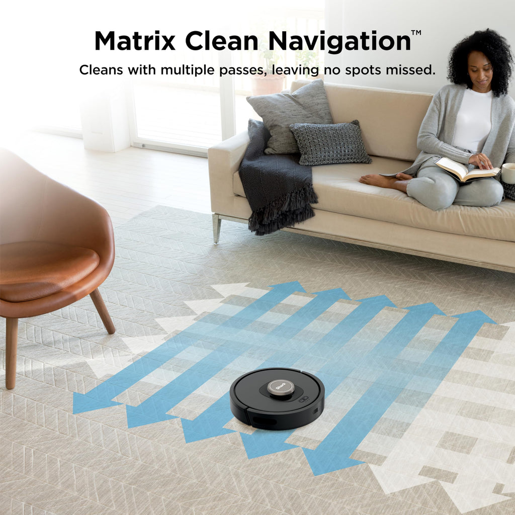 Shark Matrix Clean | Robot Vacuum Cleaner with Powerful Suction for Pet Hair, Rugs, Carpets & Hard Floors | Self-Empty Base | 60-Day Capacity | Voice Control | LiDAR Navigation | Cool Grey | AV2511AE