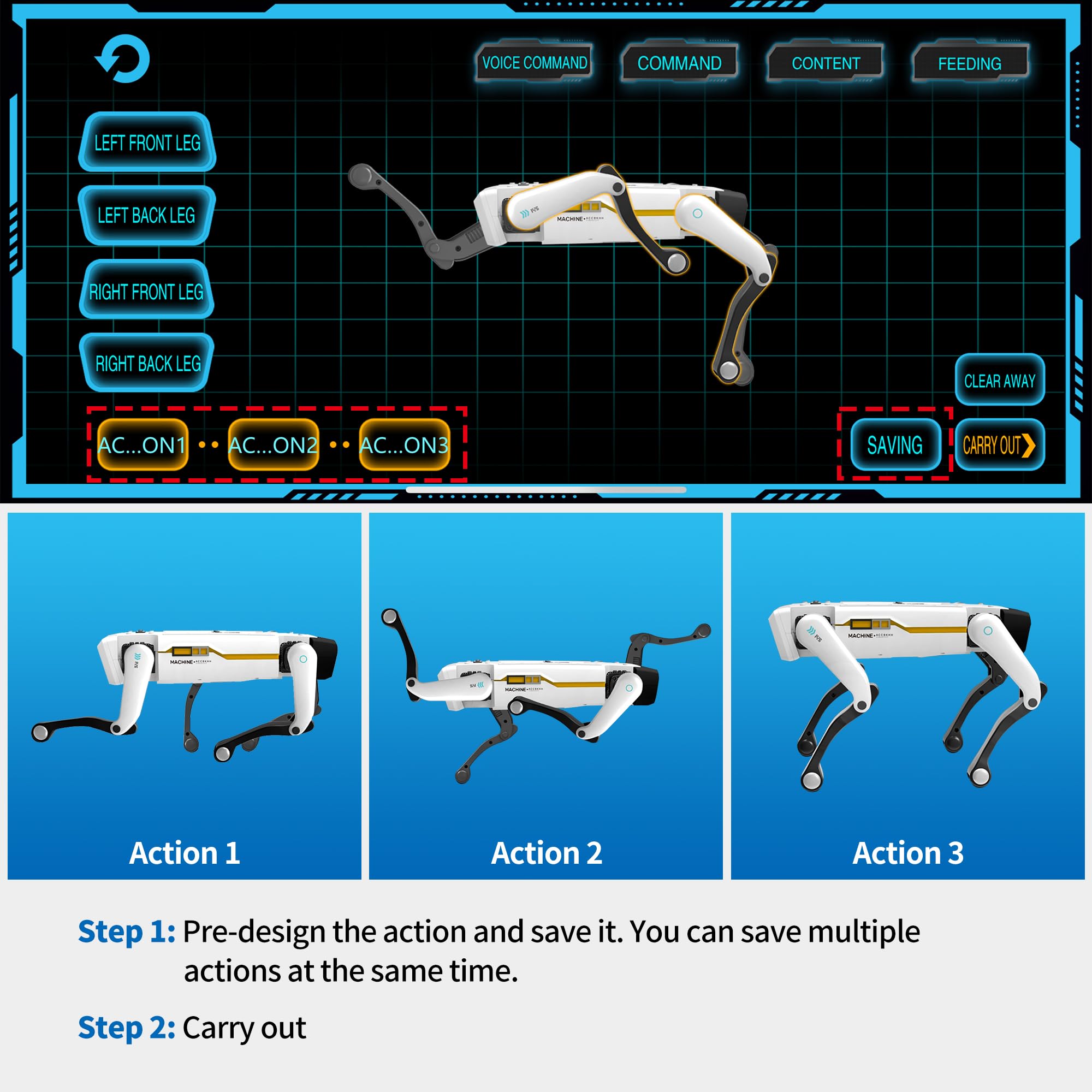 Smart Robot Dog - Interactive STEM Pet with Voice Control, 30+ Actions & APP Programming, Durable Design for Kids Age 6+ (Compatible with iOS/Android)