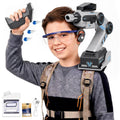Smart Tracking Mechanical Arm Toy, Cool Inductive Robot Arm Tracking Blaster, Shoulder Mounted Robot with Remote Control (1000 PCS Water Bullets)