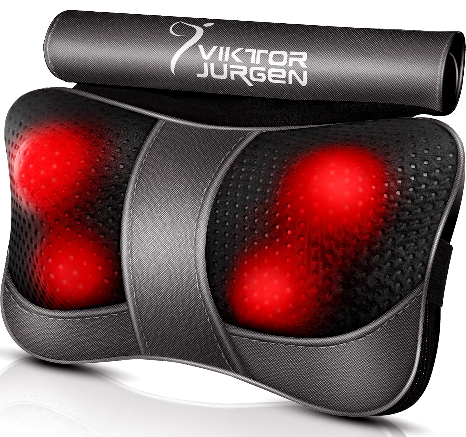 VIKTOR JURGEN Fathers Day Dad Gifts, Shiatsu Back Massager with Heat – Deep Tissue Massage for Neck, Shoulder, Back Pain Relief, Electric Kneading 3D Massage Pillow Gifts for Men Women Mom, Christmas