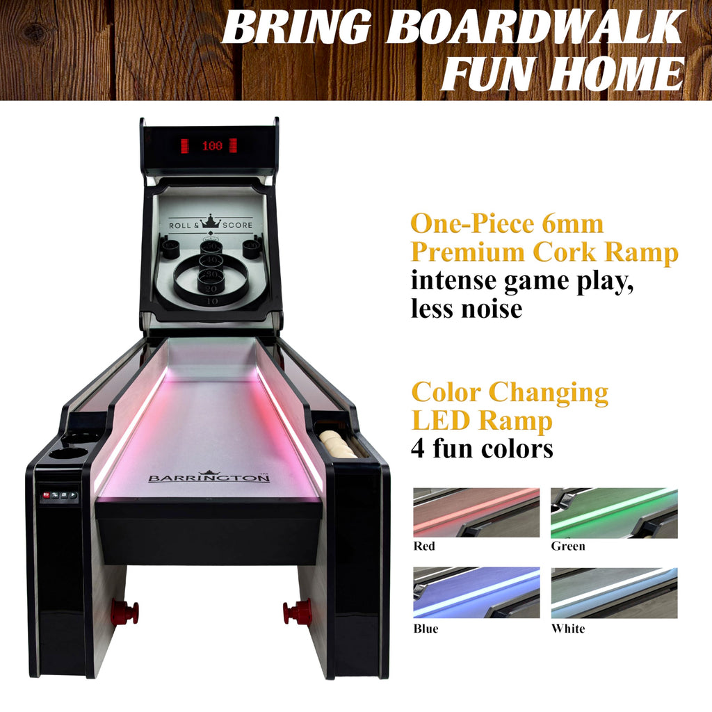 Barrington Roll and Score Multiple Styles Roll & Score Classic Arcade Game Collection, Durable & Stylish Designs with Game Balls, Perfect for Family Game Rooms