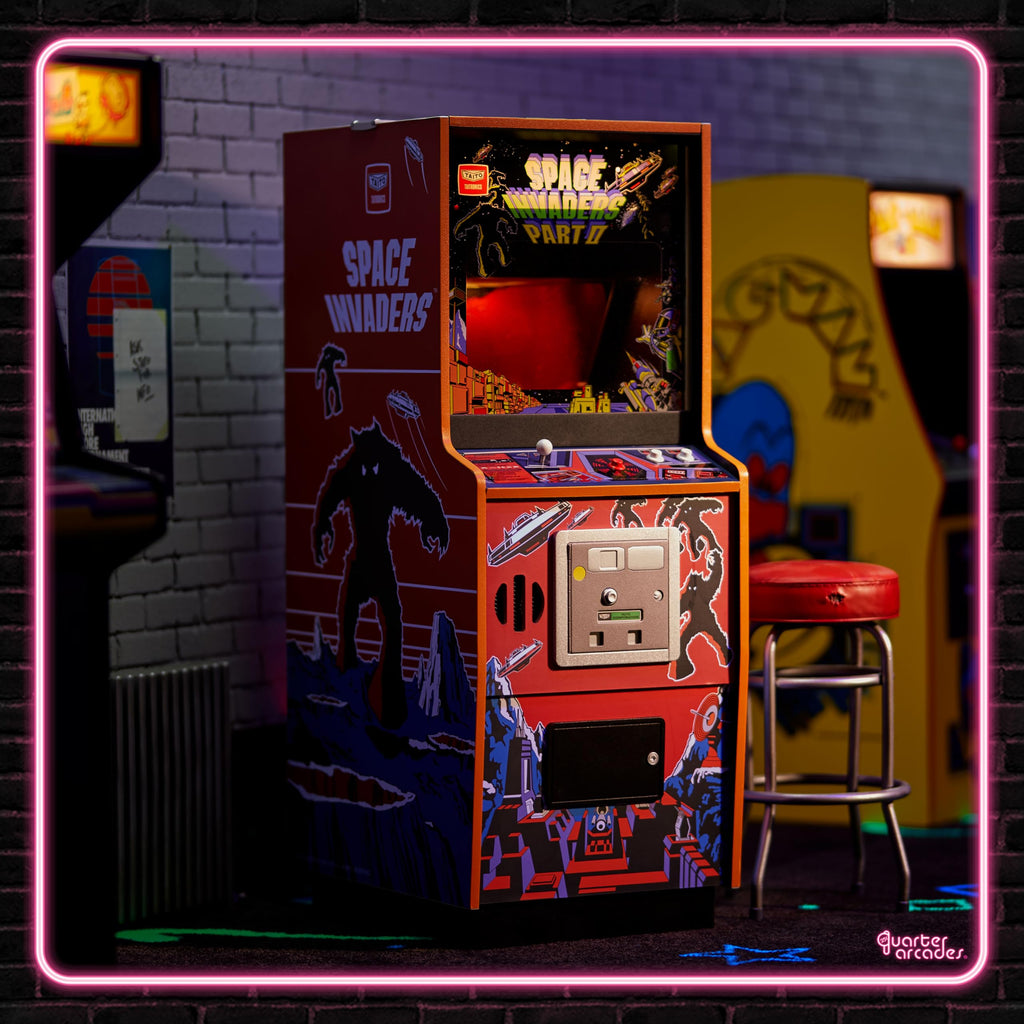 Numskull Quarter Arcades Teenage Mutant Ninja Turtles Collector's Edition Mini Arcade - 1/4 Scale Authentic Wooden Replica, Original ROM, Rechargeable Battery & 3W Speakers for Retro Enthusiasts