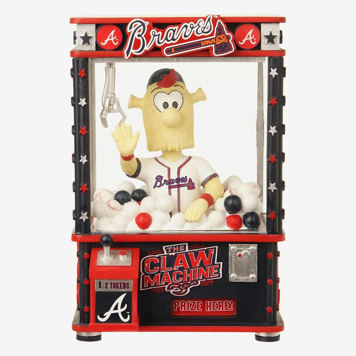 Blooper Atlanta Braves Claw Machine Bobblehead MLB Baseball