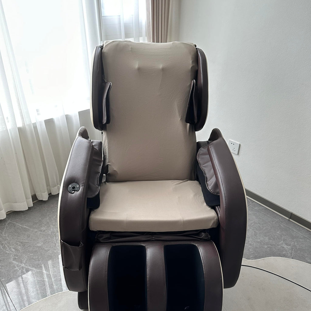 Full Body Massage Chair Cover-Shiatsu Slipcover Recliner Chair Cover,Universal Washable Stretch Fabric Armchair Slipcovers,Dust Protection Sofa Covers,Brown,Body