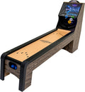 American Legend 9’ Arcade Speedball Game with Electronic Scoring, Automatic Ball Return, LED Lighting & 4 Game Balls, Walnut Finish