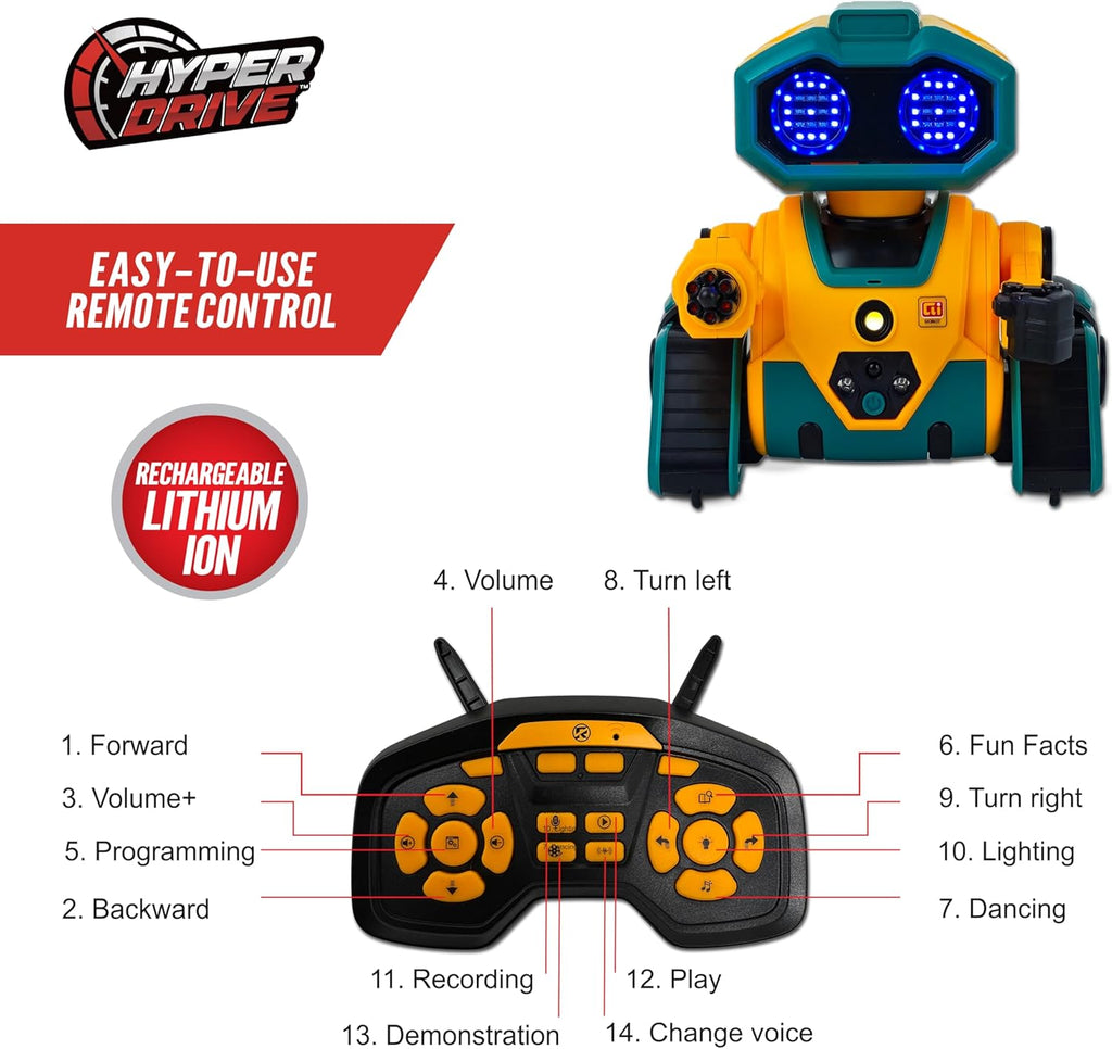 Hyper Drive Smart-Bot Coding Robot Kit for Kids – STEM Robotics Toy with Easy Programming for Beginners – Build, Code & Play Educational Robot