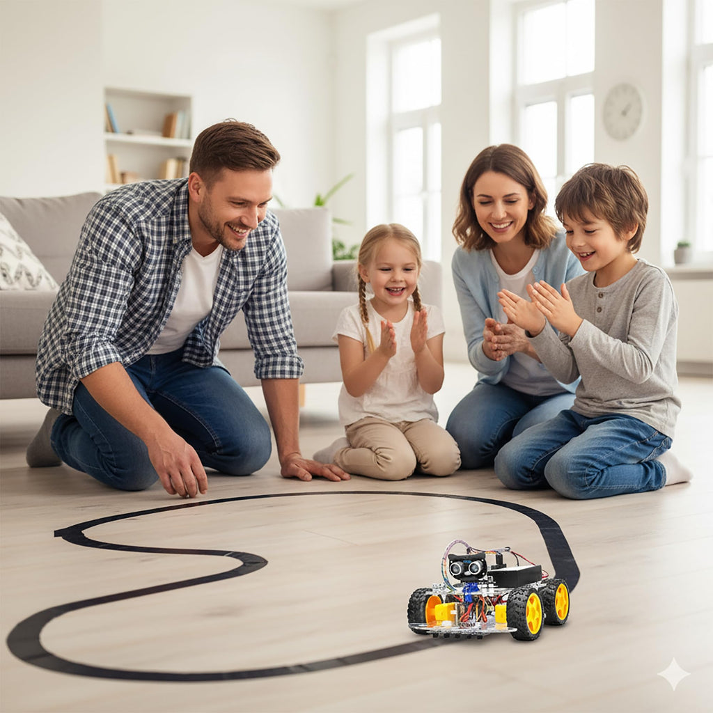 OSOYOO IoT Smart Robot Car Kit for Arduino – Classroom STEM Robotics Kit with WiFi & Bluetooth Control, Coding & Electronics Learning Platform for Schools