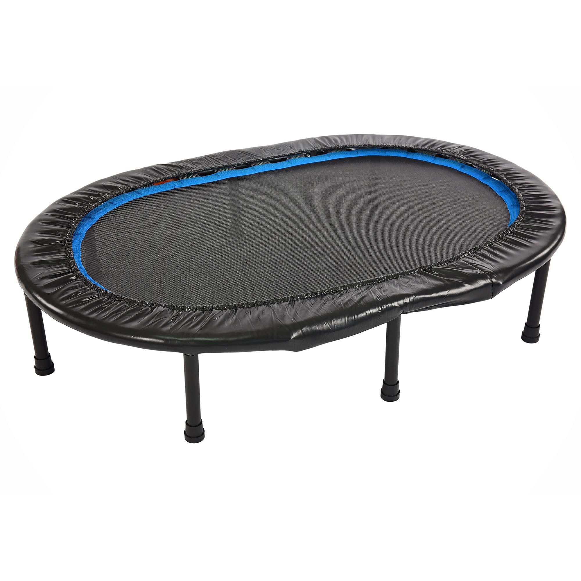 Stamina Folding Trampoline with Smart Workout App, Black - Portable Fitness Rebounder for Home Gym, Cardio & Strength Training, Jumping Exercise Equipment