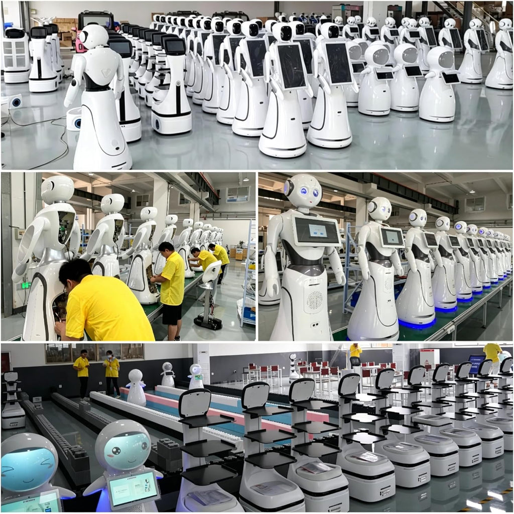 Commercial Restaurant Delivery Robot, Autonomous Food Delivery Robot with AI Voice Interaction, Navigation, Smart Restaurant Service Robots for Hotel Cafe Food Court Hospitality Business