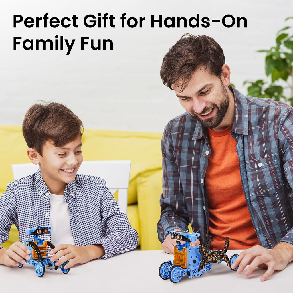 Sillbird 12-in-1 Solar Robot Building Kit STEM Gift for Boys Aged 8-13, DIY Science Educational Robotic Toys for Kids Teens Birthday, Powered by the Sun with 190 Pieces
