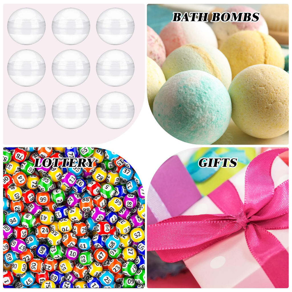 Sosation 150 Pcs 1.77 Inch Gumball Vending Machine Capsules Empty Round Plastic Containers for Prizes Party Favors (Stylish Color)