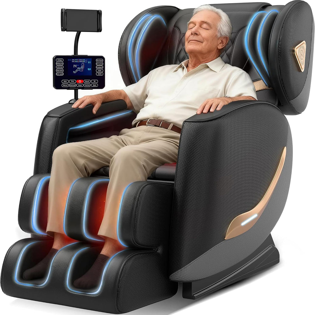 2026 Massage Chair Full Body, Zero Gravity Massage Chair Recliner - Upgraded 10-Point Roller, Heating, Airbags, Foot Roller, Shiatsu Full Body Massage Chairs, Gift for Parent