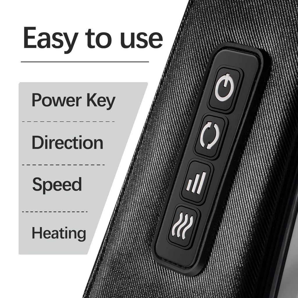 Mirakel Fathers Day Dad Gifts for Husband Men, Neck Massager for Pain Relief Deep Tissue, Electric Shiatsu Shoulder & Back Massager with Heat, Mothers Day Gifts for Mom Wife Women Her (NOT Cordless)