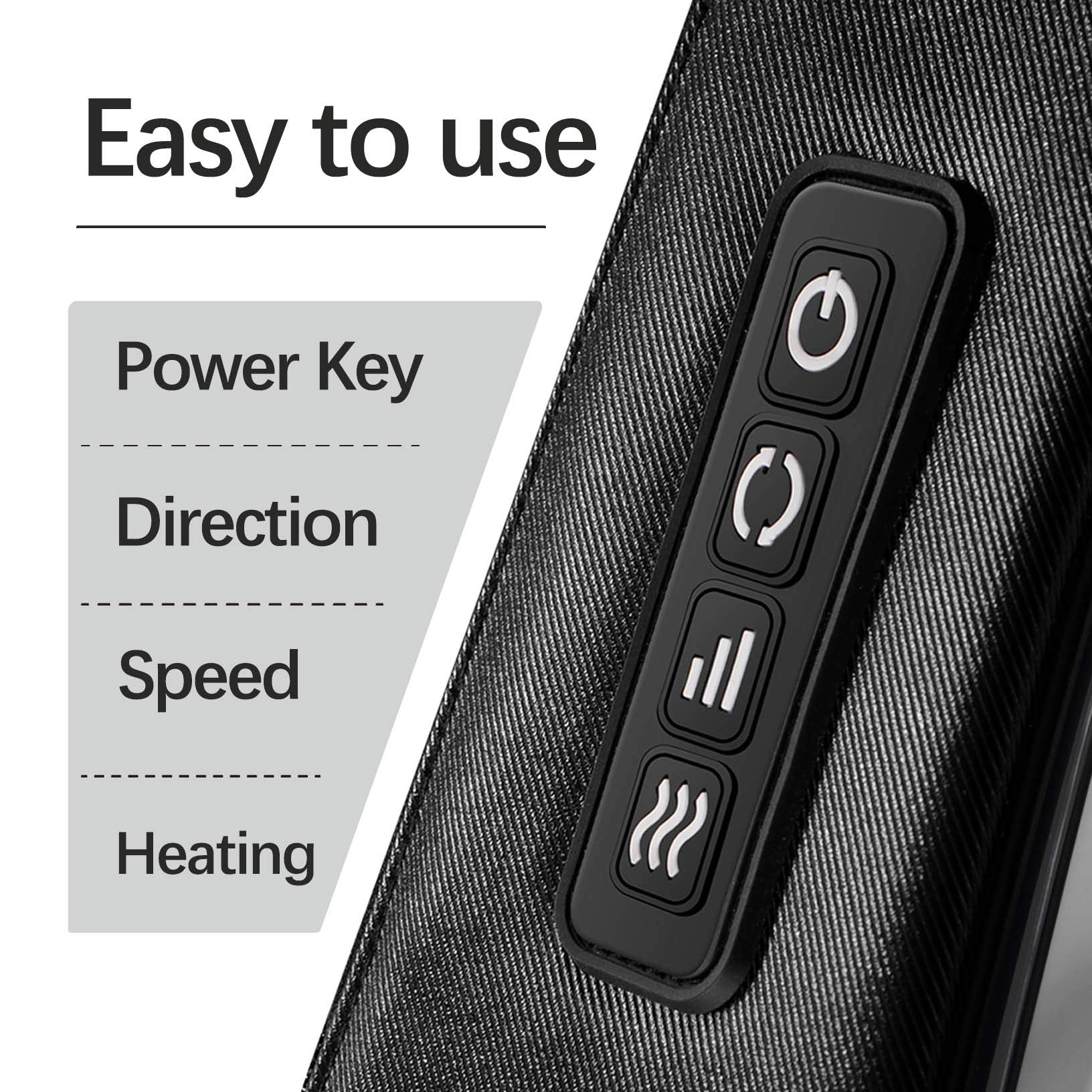 Mirakel Fathers Day Dad Gifts for Husband Men, Neck Massager for Pain Relief Deep Tissue, Electric Shiatsu Shoulder & Back Massager with Heat, Mothers Day Gifts for Mom Wife Women Her (NOT Cordless)