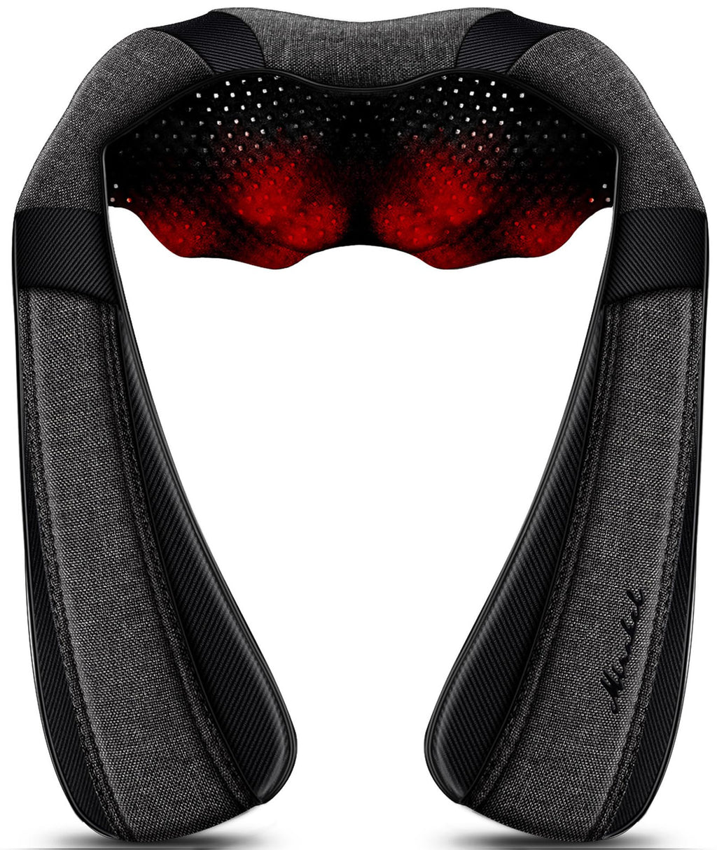Mirakel Fathers Day Dad Gifts for Husband Men, Neck Massager for Pain Relief Deep Tissue, Electric Shiatsu Shoulder & Back Massager with Heat, Mothers Day Gifts for Mom Wife Women Her (NOT Cordless)