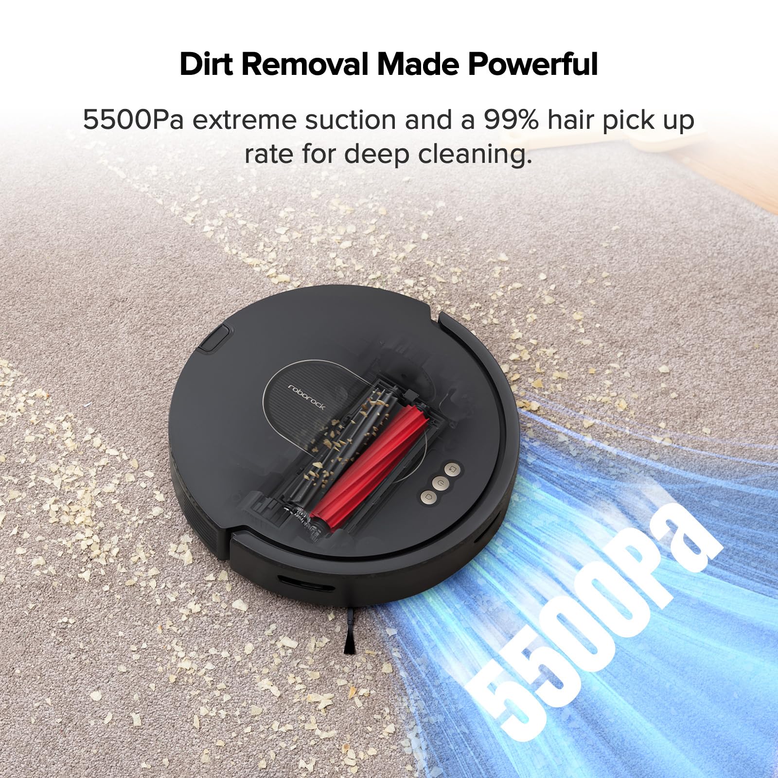 roborock Saros 20 Robot Vacuum and Mop, 36,000 Pa, 3.46 in Double-Layer Threshold, 3.14’’ Ultra Slim, Zero-Tangle, 212°F Hot Water Wash, AI Powered Smart Cleaning for Carpet, 300+ Obstacle Avoidance