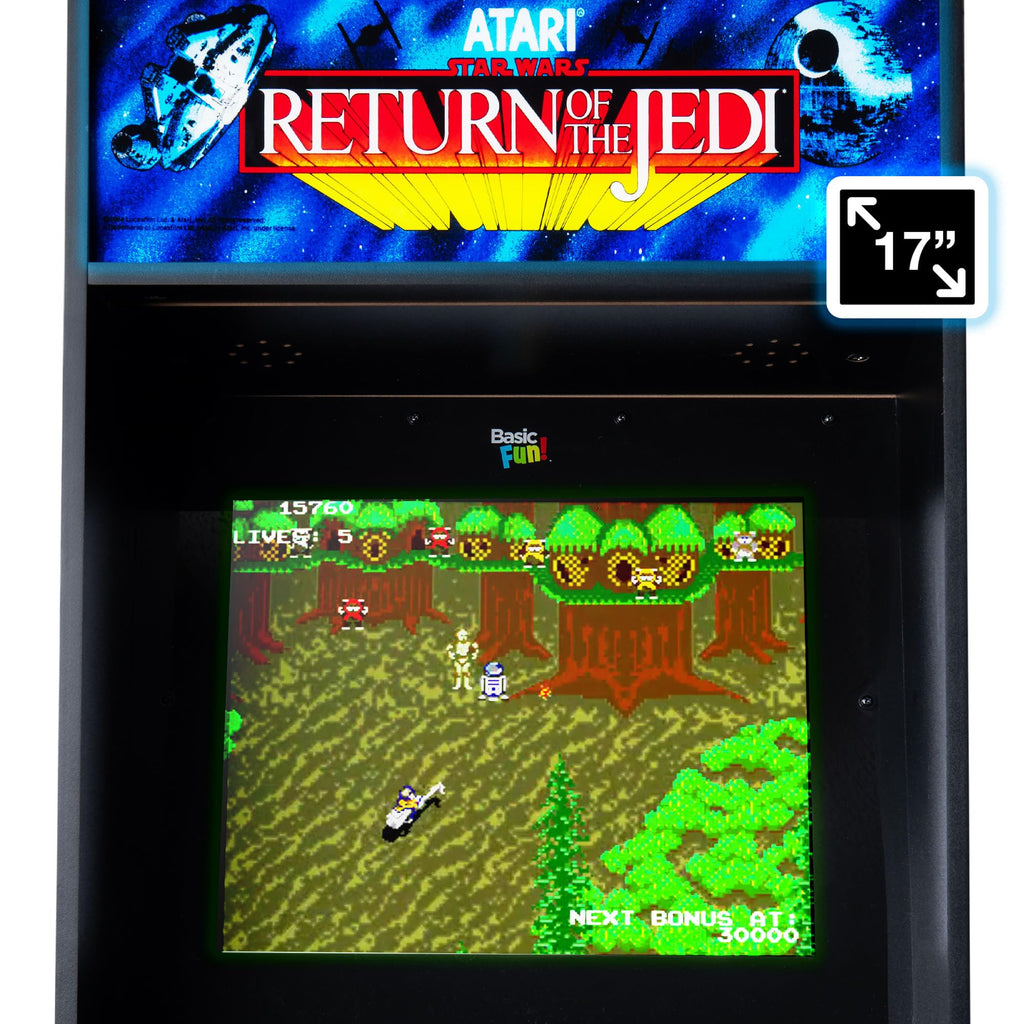 Arcade Classics - WWE Ultra Series Game Machine, 5 Games, 17" Liquid Crystal Screen - Indoor Cabinet, Retro, Gaming Console, Basement Decoration, Man Cave