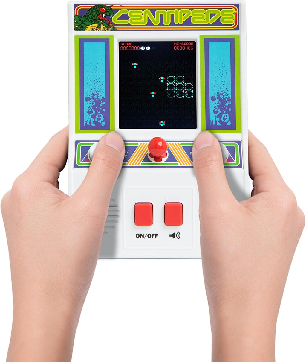 Basic Fun Arcade Classics - Centipede Retro Handheld Arcade Game, White, One Size