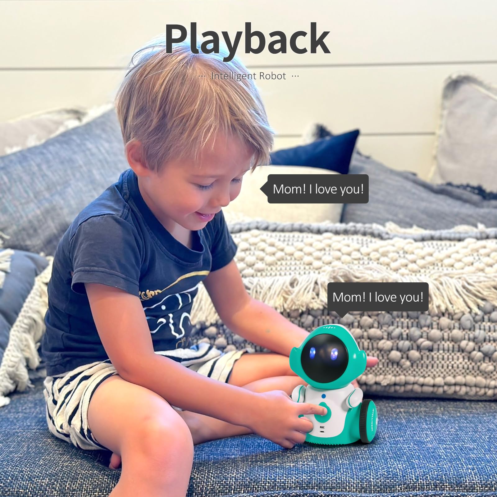 GILOBABY Interactive Robot for Kids Ages 3-8 – Rechargeable with Voice Control & Playback Mode – Educational Toy that Sings, Dances and Touch Control