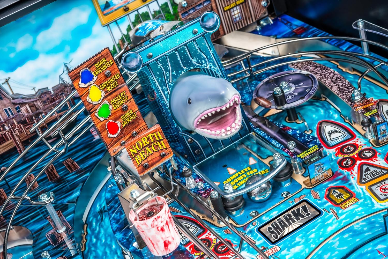 Stern Pinball Jaws with Insider Connected, Pro Edition Arcade Pinball Machine