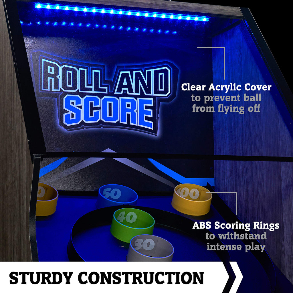 Hall of Games Roll & Score Multiple Styles Arcade Game Collection, Durable & Stylish Designs with Game Balls, Perfect for Family Game Rooms