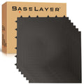Baselayer Performance Series Interlocking Floor Tiles - Durable ½ in TPE (Rubber Like, NOT Foam, no Odor) - Gym Flooring for Weights & Heavy Equipment - Black, 15 SqFt (6 Pack) - Made in USA