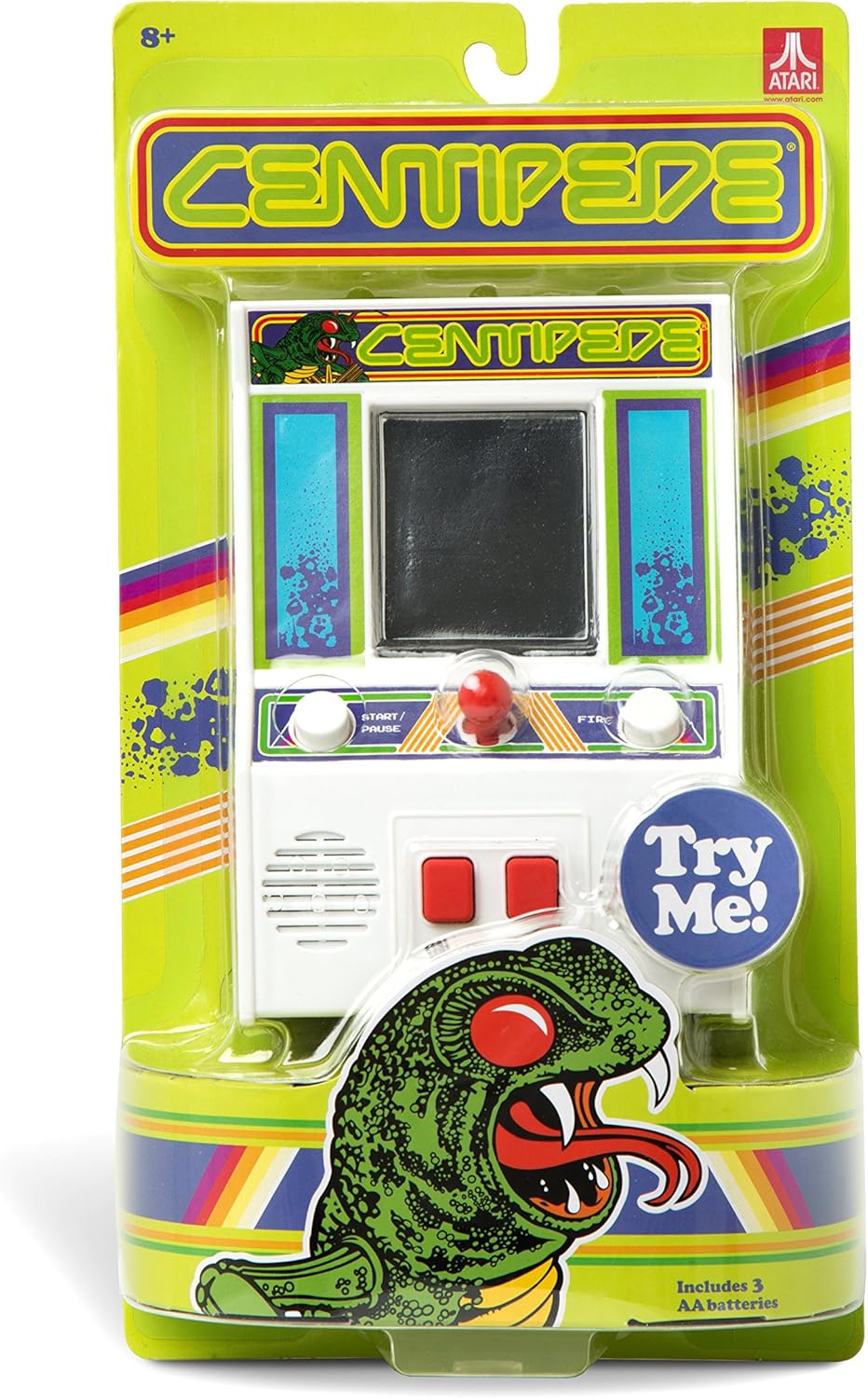 Basic Fun Arcade Classics - Centipede Retro Handheld Arcade Game, White, One Size