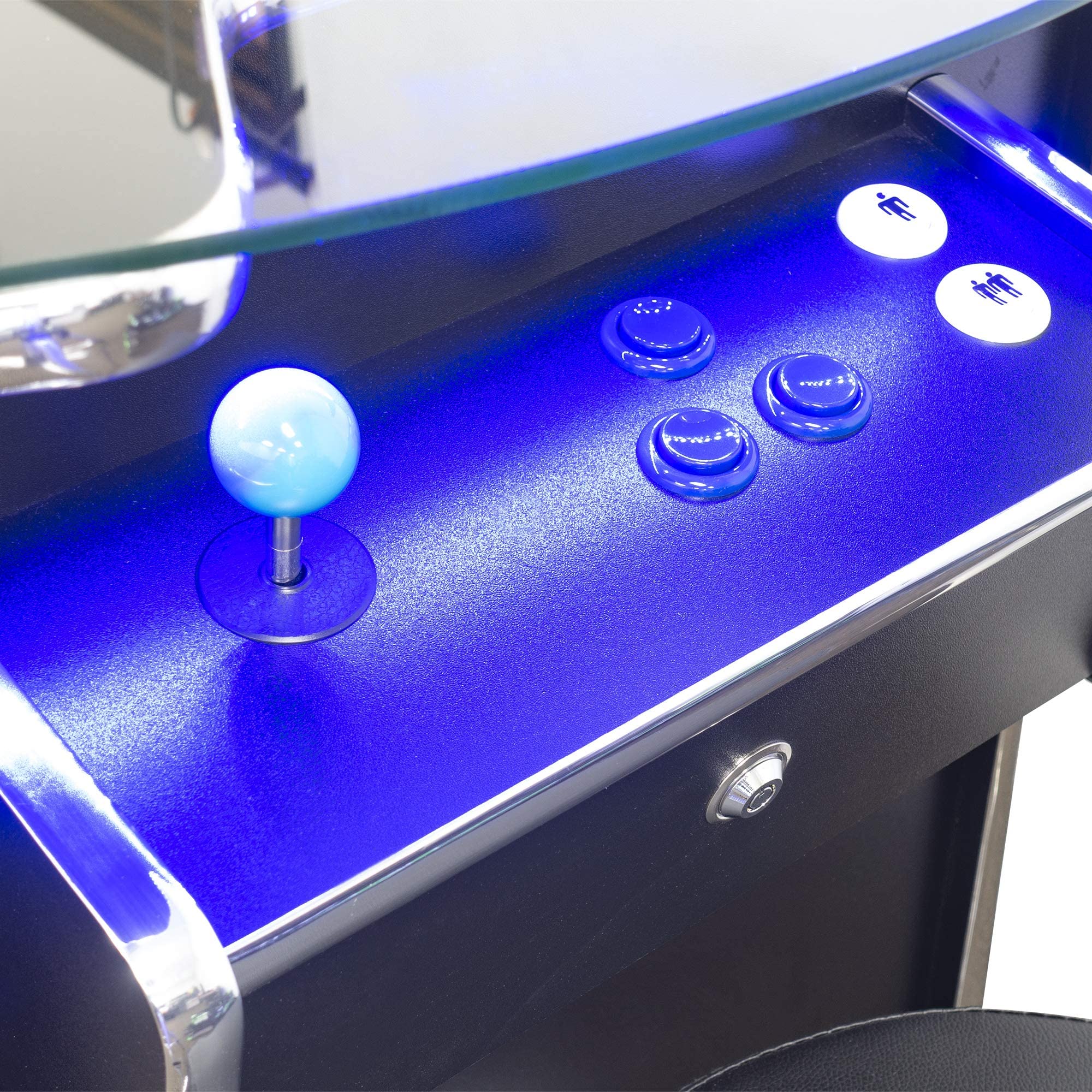 Creative Arcades Full-Size Commercial Grade Machine -Pub Style Arcade Table for 2 Player Cabinet for Home, 412 Games, Multiplayer Control Panel and Screen Size 22 inch.