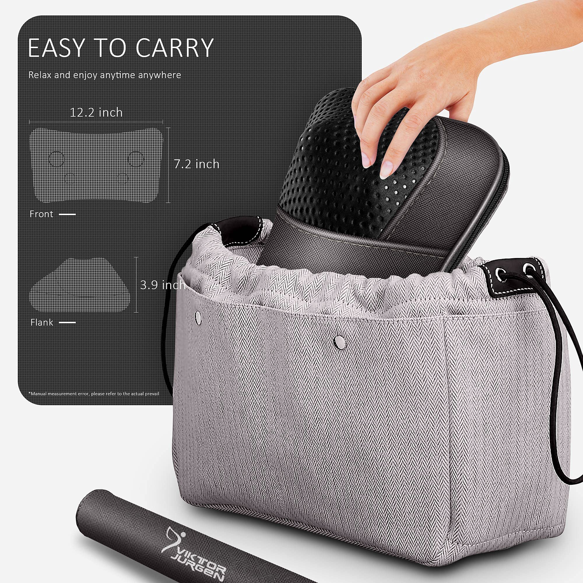VIKTOR JURGEN Fathers Day Dad Gifts, Shiatsu Back Massager with Heat – Deep Tissue Massage for Neck, Shoulder, Back Pain Relief, Electric Kneading 3D Massage Pillow Gifts for Men Women Mom, Christmas