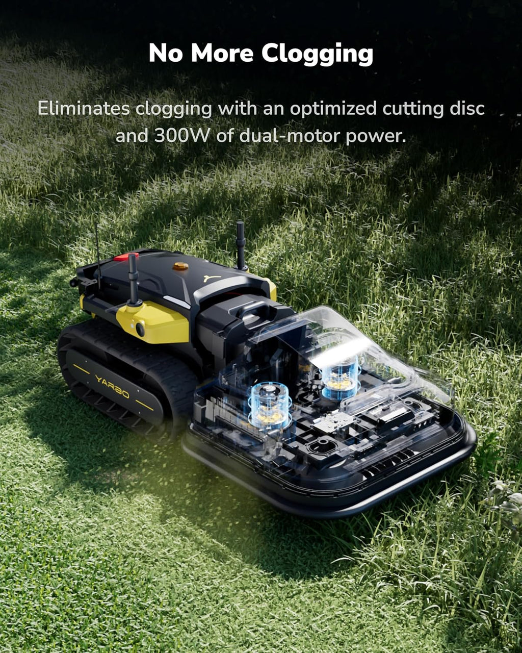 YARBO Robot Lawn Mower Pro, Blower and Snow Blower with Modular Design for Large Yard up to 6 Acres, APP Control Robotic Lawnmower with 0.8"-4.0" Cutting Height, AI Vision & RTK for Navigation